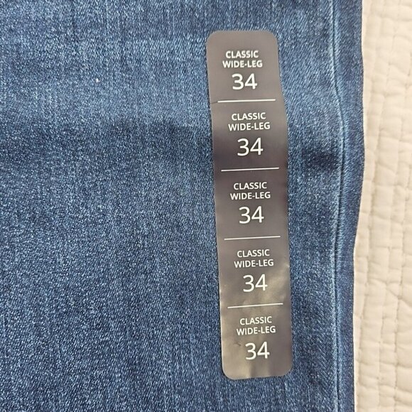 J. Crew Classic Wide-Leg Jeans Women's 34 (W37 x L30) Dark Wash NEW NWT Stretch - Picture 8 of 16